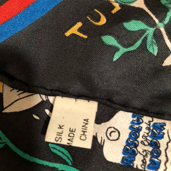 Nicole Miller Absolut Vodka Silk Scarf - Picture 4 of 5